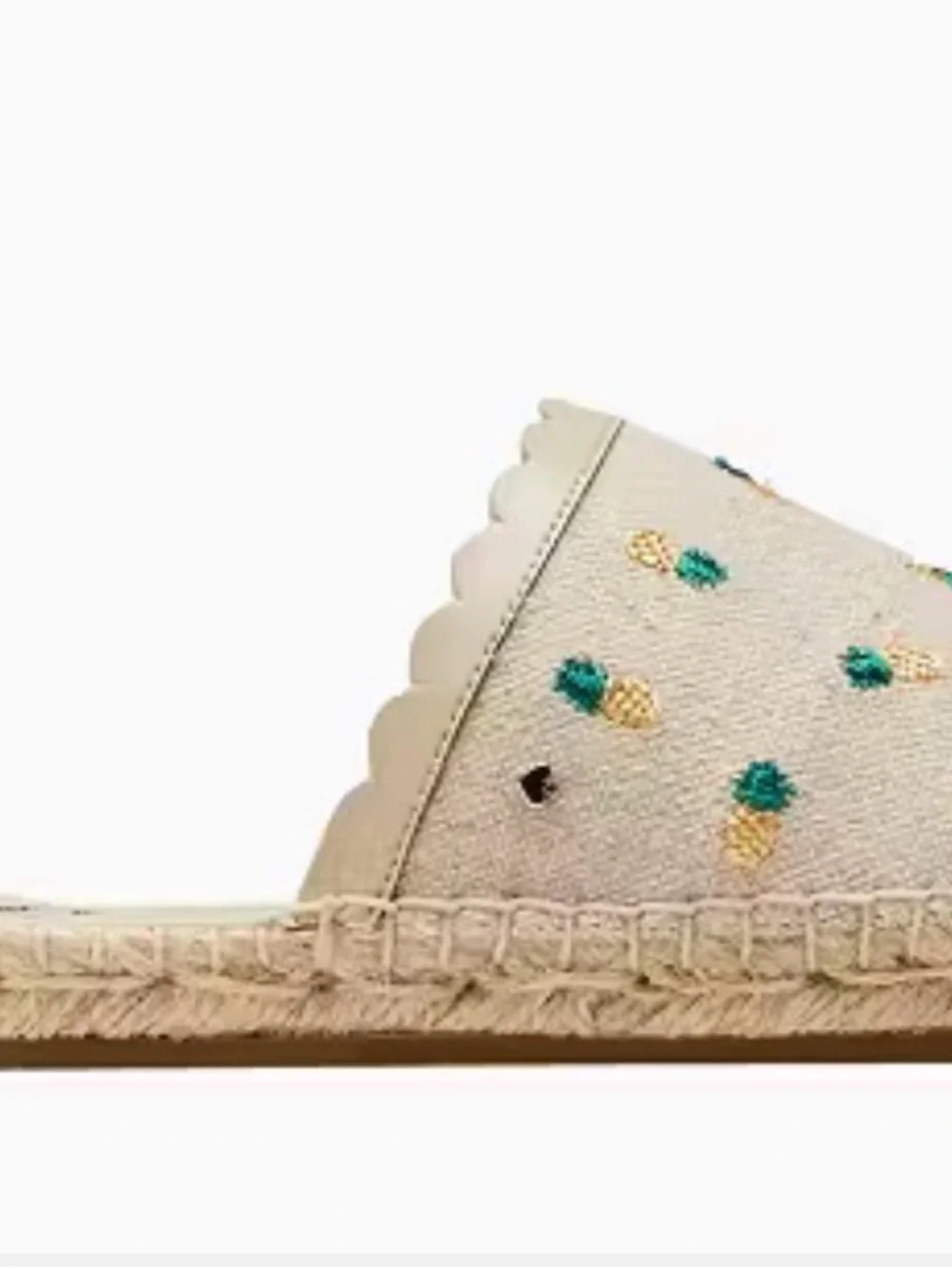 kate spade New York Rosie Pineapple / Pink Salt Espadrilles Size 8.5B